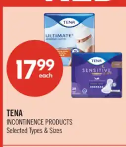 Shoppers Drug Mart TENA INCONTINENCE PRODUCTS offer