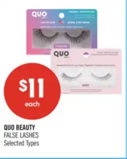 Shoppers Drug Mart QUO BEAUTY FALSE LASHES offer