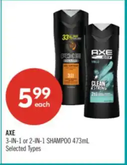 Shoppers Drug Mart AXE 3-IN-1 or 2-IN-1 SHAMPOO offer
