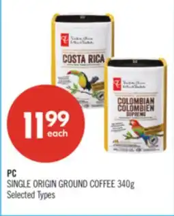 Shoppers Drug Mart PC SINGLE ORIGIN GROUND COFFEE offer