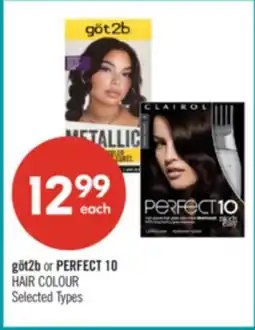 Shoppers Drug Mart göt2b or PERFECT 10 HAIR COLOUR offer