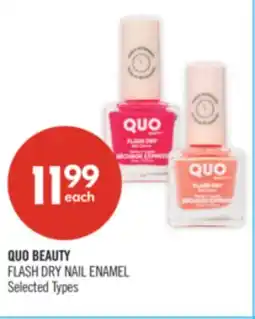 Shoppers Drug Mart QUO BEAUTY FLASH DRY NAIL ENAMEL offer