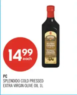 Shoppers Drug Mart PC SPLENDIDO COLD PRESSED EXTRA VIRGIN OLIVE OIL offer