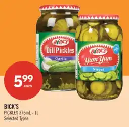 Shoppers Drug Mart BICK'S PICKLES offer