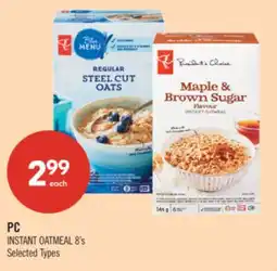 Shoppers Drug Mart PC INSTANT OATMEAL 8's offer