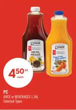 Shoppers Drug Mart PC JUICE or BEVERAGES offer