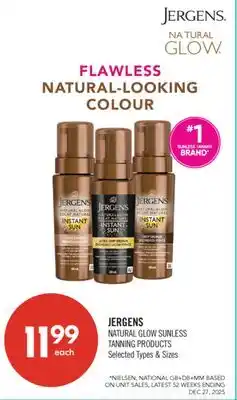 Shoppers Drug Mart JERGENS NATURAL GLOW SUNLESS TANNING PRODUCTS offer