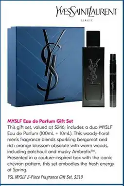 Shoppers Drug Mart YSL MYSLF 2-Piece Fragrance Gift Set offer