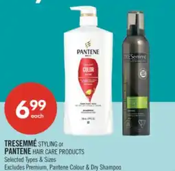Shoppers Drug Mart TRESEMME STYLING or PANTENE HAIR CARE PRODUCTS offer