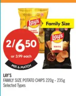 Shoppers Drug Mart LAY'S FAMILY SIZE POTATO CHIPS offer