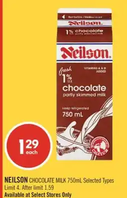Shoppers Drug Mart NEILSON CHOCOLATE MILK offer