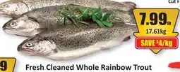 Starsky Fresh Cleaned Whole Rainbow Trout offer