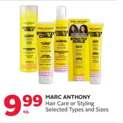 Rexall MARC ANTHONY Hair Care or Styling offer
