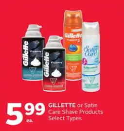 Rexall GILLETTE or Satin Care Shave Products offer