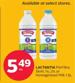Rexall LACTANTIA PūrFiltre Skim, 1%, 2% or Homogenized Milk offer