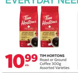 Rexall TIM HORTONS Roast or Ground Coffee offer