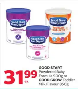 Rexall GOOD START Powdered Baby Formula 900g or GOOD GROW Toddler Milk Flavour 850g offer