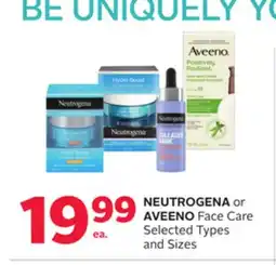 Rexall NEUTROGENA or AVEENO Face Care offer