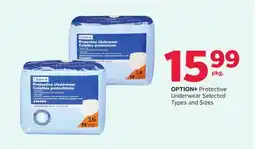 Rexall OPTION + Protective Underwear offer