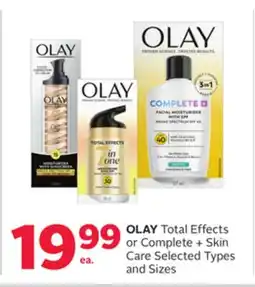 Rexall OLAY Total Effects or Complete + Skin Care offer