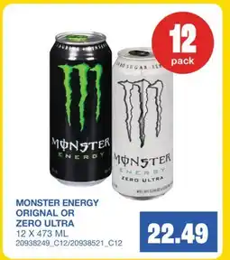 Wholesale Club ENERGY ORIGNAL OR ZERO ULTRA offer