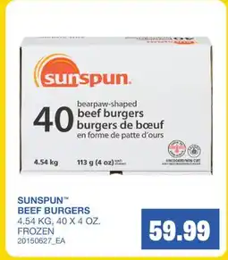 Wholesale Club BEEF BURGERS offer