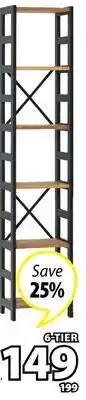 JYSK INTRUP 6-tier bookcase offer