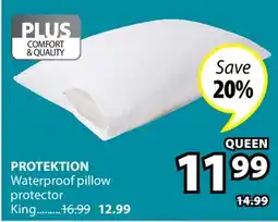 JYSK PROTEKTION Waterproof pillow protector offer