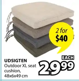 JYSK UDSIGTEN Outdoor XL seat cushion offer