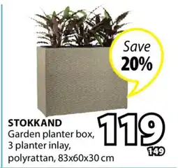 JYSK STOKKAND Garden planter box offer