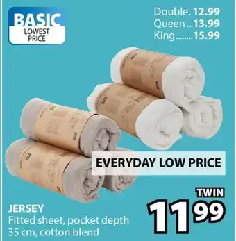 JYSK JERSEY Fitted sheet offer