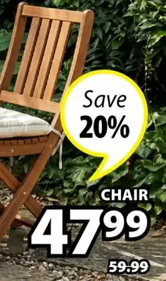 JYSK EGELUND / VRAADAL Folding patio chair offer