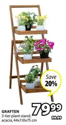 JYSK GRAFTEN 3-tier plant stand offer