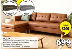 JYSK FALSLEV Sectional sofa offer
