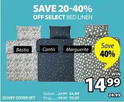 JYSK BASTIA, CONTIS, MARGUERITE DUVET COVER SET offer