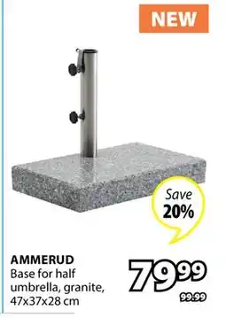 JYSK AMMERUD Base for half umbrella offer