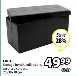 JYSK LAHTI Storage bench offer