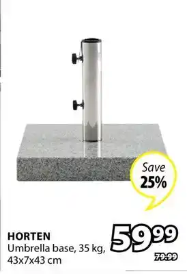 JYSK HORTEN Umbrella base offer