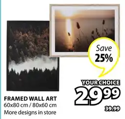 JYSK FRAMED WALL ART offer
