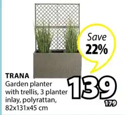 JYSK TRANA Garden planter with trellis offer