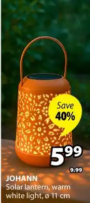 JYSK JOHANN Solar lantern offer