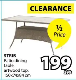 JYSK STRIB Patio dining table offer