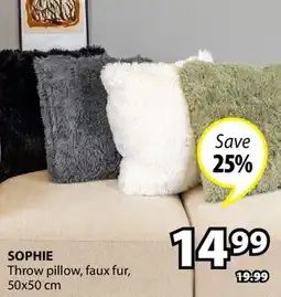 JYSK SOPHIE Throw pillow offer