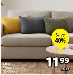 JYSK LILJE Throw cushion offer