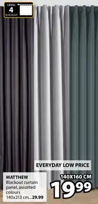 JYSK MATTHEW Blackout curtain panel offer