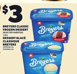 Independent City Market BREYERS CLASSIC FROZEN DESSERT offer