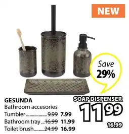 JYSK GESUNDA Bathroom accessories offer