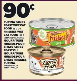 Independent City Market PURINA FANCY FEAST WET CAT FOOD, 85G OR FRISKIES WET CAT FOOD, 156 G offer