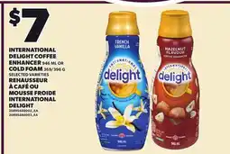 Independent City Market INTERNATIONAL DELIGHT COFFEE ENHANCER, 946 ML OR COLD FOAM, 369/396 G offer