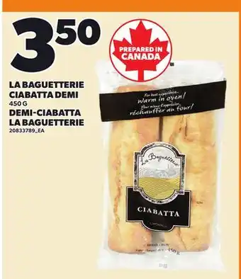 Independent City Market LA BAGUETTERIE CIABATTA DEMI offer